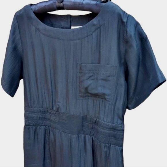 VINTAGE 80s TOO HOT BRAZIL Black Silk One Piece Jumpsuit S Retro Minimalist - Picture 4 of 11